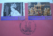 Load image into Gallery viewer, 1953-2003 THE QUEEN&#39;S GOLDEN JUBILEE, ASCENSION ISLANDS BUNC 50p CROWN COIN PNC
