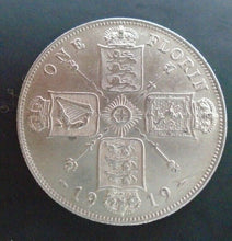 Load image into Gallery viewer, UK 1919 FLORIN HIGH GRADE GEORGE V BRITISH SILVER FLORIN ref SPINK 4012 Cc1
