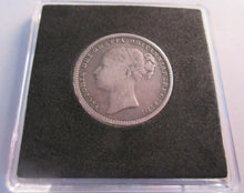 Load image into Gallery viewer, 1880 QUEEN VICTORIA YOUNG BUN HEAD SILVER ONE SHILLING COIN EF SPINK 3907
