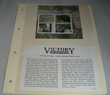 Load image into Gallery viewer, THE ROUTE TO VICTORY ARNHEM, OPERATION MARKET GARDEN STAMPS MNH &amp; INFO CARD
