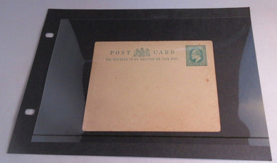 KING EDWARD VII HALF PENNY POSTCARD UNUSED IN CLEAR FRONTED HOLDER