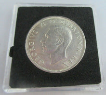 Load image into Gallery viewer, 1945 GEORGE VI BARE HEAD COINAGE HALF 1/2 CROWN aUNC IN QUADRANT CAPSULE
