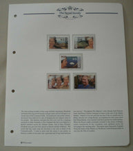 Load image into Gallery viewer, 1952-1992 QEII 40TH ANNIVERSARY OF THE ACCESSION - 5 X ASCENSION MNH STAMPS/INFO
