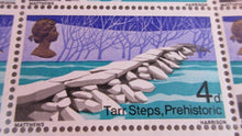 Load image into Gallery viewer, 1968 TARR STEPS PREHISTORIC 4d 30 X STAMPS MNH INCLUDES TRAFFIC LIGHTS
