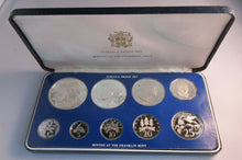 Load image into Gallery viewer, 1976 JAMAICA PROOF SET - INCLUDES 2 SILVER PROOF COINS 9 COIN SET WITH BOX &amp; COA
