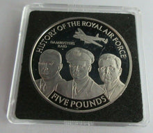 Load image into Gallery viewer, 2008 HISTORY OF THE RAF DAMBUSTERS RAID PROOF £5 FIVE POUND CROWN BOX COA
