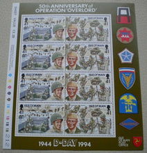 Load image into Gallery viewer, 1944-1994 50TH ANNIVERSARY OPERATION OVERLORD - OMAHA &amp; UTAH BEACHES STAMPS MNH
