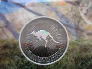 2017 LIMITED EDITION 1 0F 500 .999 SILVER KANGAROO COIN RUTHENIUM & HOLOGRAM