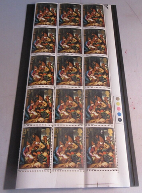 1967 ADORATION OF THE SHEPHERDS 3d QUARTER SHEET 30 X STAMPS MNH & STAMP HOLDER