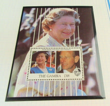 Load image into Gallery viewer, 1991 65TH BIRTHDAY QUEEN ELIZABETH II THE GAMBIA STAMPS MNH &amp; ALBUM SHEET
