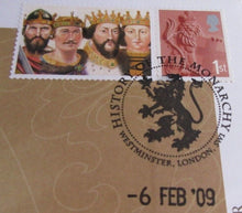Load image into Gallery viewer, HENRY I REIGN 1100-1135 COMMEMORATIVE COVER INFORMATION CARD &amp; ALBUM SHEET
