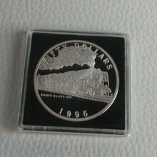 Load image into Gallery viewer, 1996 Steam Train RENFE CLASS 242 MARSHALL ISLANDS $50 Dollars Silver Proof Coin
