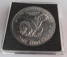 Load image into Gallery viewer, 1977 USA P THE EAGLE HAS LANDED EARTH SHOT ONE DOLLAR $1 COIN UNC CAP &amp; COA
