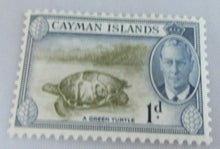 Load image into Gallery viewer, 1913 KING GEORGE V &amp; VI PRE DECIMAL STAMPS - 8 X CAYMAN ISLANDS STAMPS
