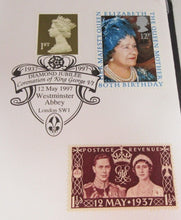 Load image into Gallery viewer, 1937-1997 KING GEORGE VI CORONATION DIAMOND JUBILEE BUNC 3 PENCE COIN COVER PNC
