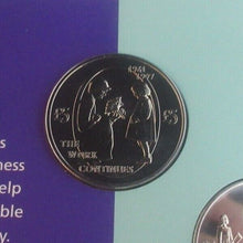 Load image into Gallery viewer, 2002 DIANA PRINCESS OF WALES THE WORK CONTINUES CHANNEL ISLANDS 3 X £5 BUnc SET
