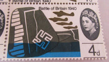 Load image into Gallery viewer, 1965 QEII BATTLE OF BRITAIN 1940 4d 12 x PRE DECIMAL STAMPS MNH IN STAMP HOLDER
