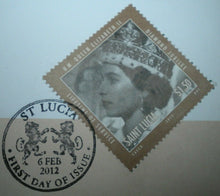 Load image into Gallery viewer, 2012 HM QUEEN ELIZABETH II DIAMOND JUBILEE 1952-2012 PROOF 1 CROWN COINCOVER PNC
