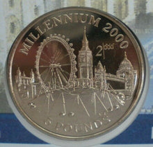 Load image into Gallery viewer, 1998 THE LANDMARKS OF LONDON COMMEMORATIVE BUNC VIRENIUM  £5 COIN COVER PNC
