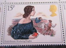 Load image into Gallery viewer, GB 1980 EMILY BRONTE WUTHERING HEIGHTS 15p GUTTER PAIRS TWENTY STAMPS MNH
