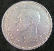 Load image into Gallery viewer, 1940 KING GEORGE VI BARE HEAD .500 SILVER FLORIN TWO SHILLING COIN WITH CAPSULE
