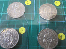 Load image into Gallery viewer, UK 1960 ENGLISH &amp; SCOTTISH SHILLINGS VF-UNC PRESENTED IN CLEAR WALLET SPINK 4147
