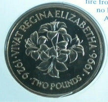 Load image into Gallery viewer, 1996 JERSEY 70TH BIRTHDAY HER MAJESTY THE QUEEN R/MINT BUNC £2 COIN COVER PNC
