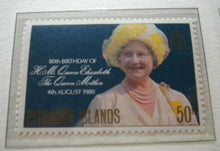 Load image into Gallery viewer, 1980 HM QUEEN ELIZABETH THE QUEEN MOTHER&#39;S 80TH BIRTHDAY 5 MNH STAMPS/INFO SHEET
