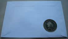 Load image into Gallery viewer, 1991 10th ROYAL WEDDING ANNIVERSARY BUNC ONE CROWN COIN COVER PNC WITH COA
