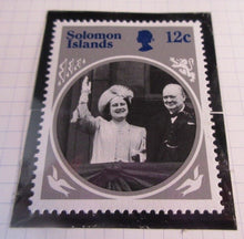 Load image into Gallery viewer, 1985 HMQE QUEEN MOTHER 85th ANNIV COLLECTION SOLOMON ISLANDS STAMPS ALBUM SHEET
