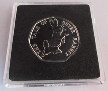 Load image into Gallery viewer, 2017 PETER RABBIT QEII BUNC 50P FIFTY PENCE COIN QUAD CAPSULE &amp; COA
