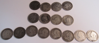1877-1910 QUEEN VICTORIA SILVER COINAGE .925 SILVER COINS PLEASE SEE PHOTOGRAPHS