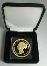 Load image into Gallery viewer, 2001 UNA &amp; THE LION HALLMARKED GOLD PLATED SILVER PROOF RESTRIKE IN QUAD CAPSULE
