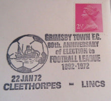 Load image into Gallery viewer, 1970&#39;s VINTAGE FOOTBALL STAMP COVER GRIMSBY TOWN FC
