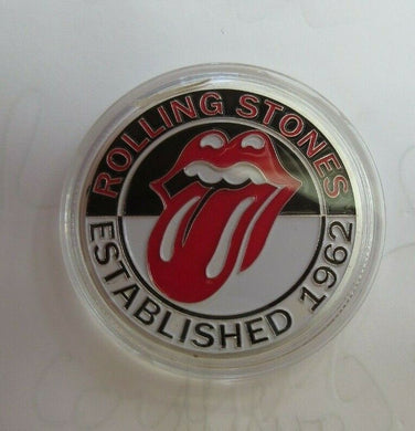 2012 ROLLING STONES SILVER & COLOURISED PROOF MEDALLION 1962 - 2012