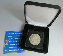 Load image into Gallery viewer, 1942 GEORGE VI BARE HEAD COINAGE HALF 1/2 CROWN IN QUADRANT CAPSULE &amp; BOX
