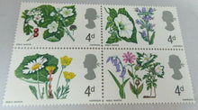 Load image into Gallery viewer, 1966 FLOWERS 4d 9d &amp; 1/9 - 14 STAMPS MNH PRESENTED IN CLEAR FRONTED STAMP HOLDER
