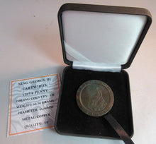 Load image into Gallery viewer, 1797 KING GEORGE III CARTWHEEL TWO PENNY VF+ WITH VERDIGRIS BOXED WITH COA

