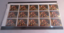 Load image into Gallery viewer, 1967 ADORATION OF THE SHEPHERDS 3d QUARTER SHEET 30 X STAMPS MNH &amp; STAMP HOLDER
