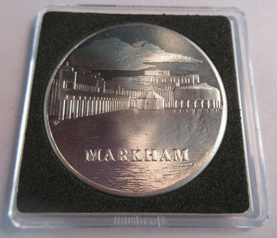 CANADA CORPORATION OF THE TOWN OF MARKHAM PROOF-LIKE MEDAL & QUADRANT CAPSULE