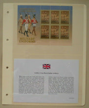 Load image into Gallery viewer, 2008 BRITISH INDIAN OCEAN TERRITORY MILITARY UNIFORMS STAMPS MNH &amp; INFO CARD
