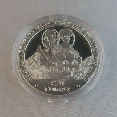 2007 Battle of Trafalgar - Nelson Silver Proof Cook Islands $1 Coins + Caps Cc1