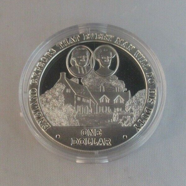 2007 Battle of Trafalgar - Nelson Silver Proof Cook Islands $1 Coins + Caps Cc1