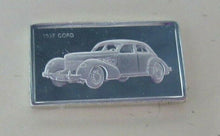 Load image into Gallery viewer, 1937 CORD 15mm X 10mm 1.60gram SILVER INGOT WITH INFORMATION SLIP
