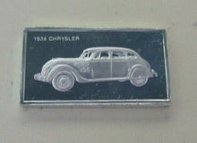 Load image into Gallery viewer, 1934 CHRYSLER 15mm X 10mm 1.60gram SILVER INGOT WITH INFORMATION SLIP
