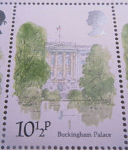 Load image into Gallery viewer, 1980 LONDON LANDMARKS BUCKINGHAM PALACE 10 1/2p BLOCK OF 8 STAMPS MNH
