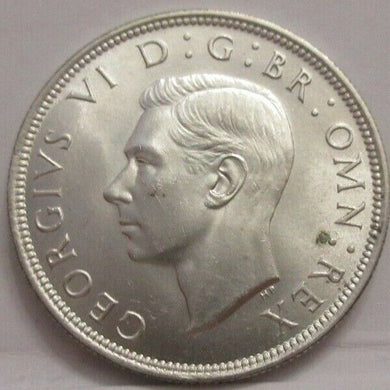 1944 GEORGE VI SILVER HALF CROWN SPINK REF 4080 UNC QUAD CAP BOXED WITH COA A1