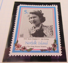 Load image into Gallery viewer, 1986 QUEEN ELIZABETH II 60TH BIRTHDAY VARIOUS STAMPS &amp; ALBUM SHEET
