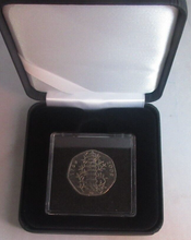 Load image into Gallery viewer, 2009 Kew Gardens UK Royal Mint 50p Circulated Very Rare In Quad Cap + Box
