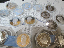 Load image into Gallery viewer, UK SILVER PROOF PRINCESS DIANA COINS VARIOUS £5 /CROWNS/RUPEES/ DOLLARS

